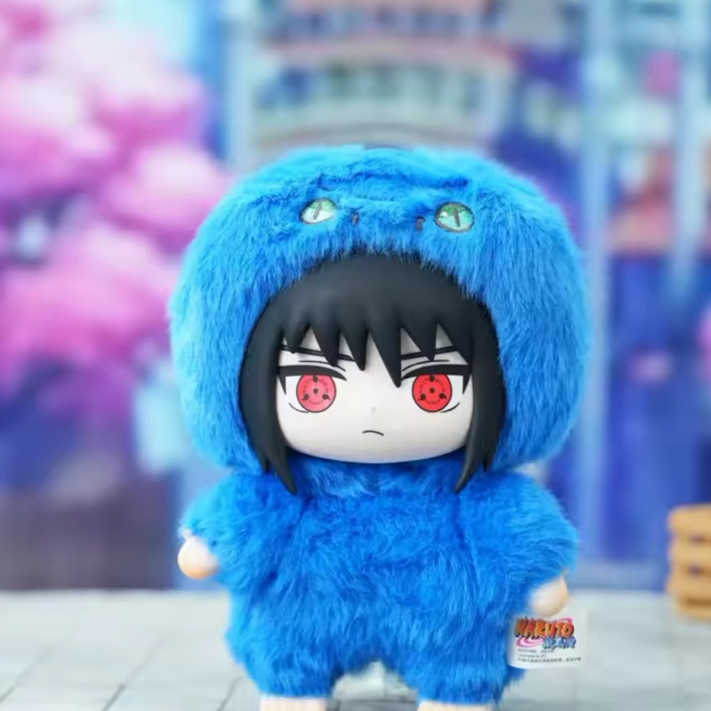 Blue Plush Anime Character Toy